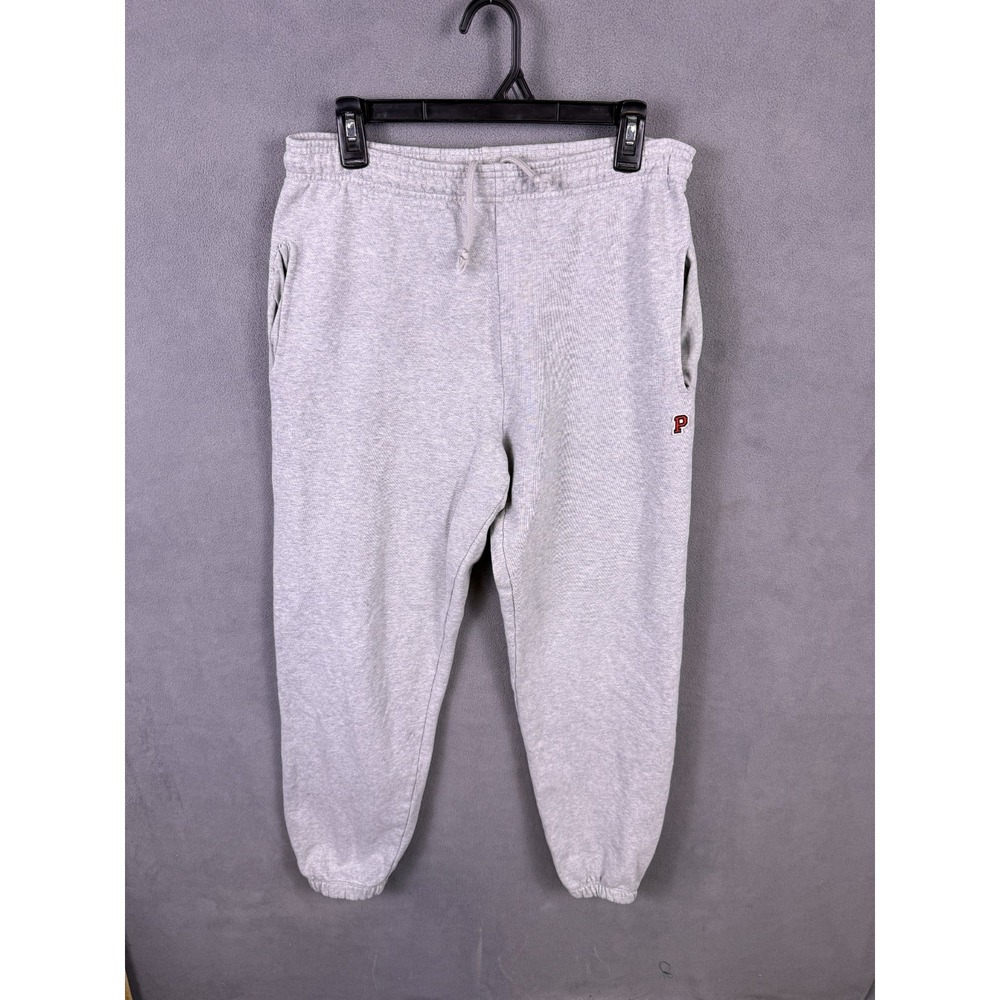 PINK Victoria's Secret Sweatpants Womens Small Gray Joggers Embroidered